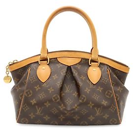 Sac à main cabas Louis Vuitton Monogram Tivoli PM Marron