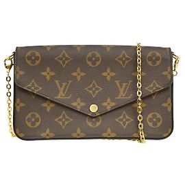 Louis Vuitton Pochette Felicie Monogram Large Marrone