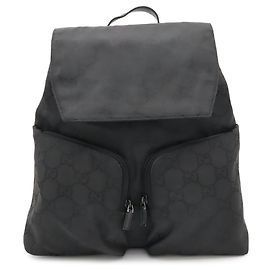 Gucci GG Nylon Backpack in Black Black