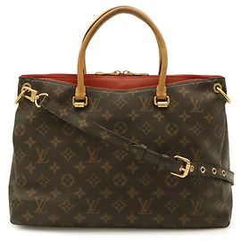 Louis Vuitton Monogram Pallas MM Shoulder Bag Fuschia