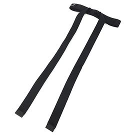 Barrette en soie Chanel noire Noir