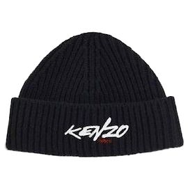 Kenzo Futura Wollmütze Schwarz Schwarz
