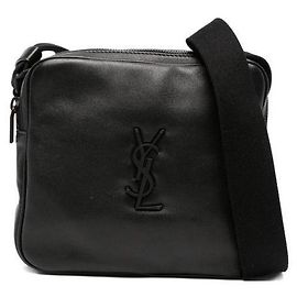 Saint Laurent Smooth Leather Camera Bag Black