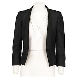 Stella Mc Cartney Stella McCartney Padded-Shoulder Open Jacket Black