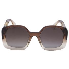 Óculos de sol Fendi O'Lock de armação quadrada em acetato marrom Marrom Vermelho
