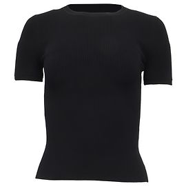 Alexander Wang Stricktop mit Cut-outs aus schwarzer Viskose Schwarz