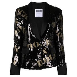 Moschino Couture Sequin-Embellished Blazer Black