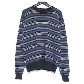 Autre Marque Pull en maille 100% cachemire Loro Piana Bleu Autre