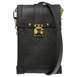 Pochette Coffret Vertical Louis Vuitton en cuir Epi Noir
