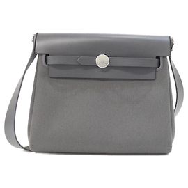 Hermès Bolsa de ombro Hermes Herbag Zip Cinza