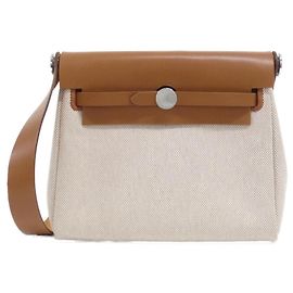 Hermès Borsa a tracolla Hermes Herbag Zip 20cm Rosso Beige
