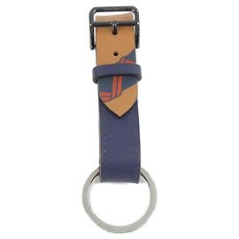 Hermès Hermes PANOPLIE EQUSTRE 500328FJ Porte-clés Noir Bleu Doré Bleu Marine