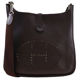 Hermès Sac Hermes Evelyne Gen I Clemence GM Marron