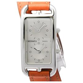 Hermès Hermes Cape Cod Deux Zones Steel Double Tour Uhr CC3.210 Andere