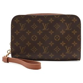 Louis Vuitton Monogram Orsay Clutch Bag Braun Monogramm