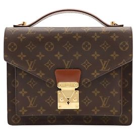 Sac à main Louis Vuitton Monogram Monceau 28 Marron Monogramme