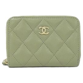 Monedero Timeless Classic Chanel Verde