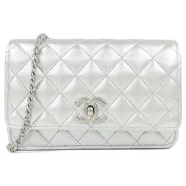 Chanel AP3938 Chain Shoulder Wallet Argento