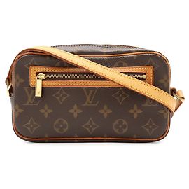 Pochette Cite en toile Monogram Louis Vuitton Marron