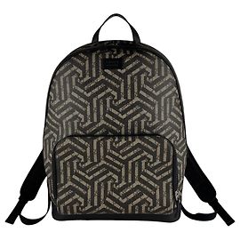 Gucci Geometric Kaleido Backpack Brown Black