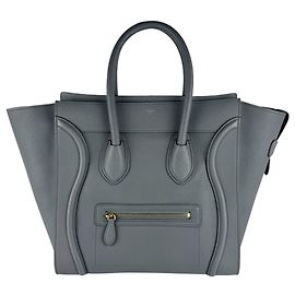 Céline Bolso Celine Luggage Mini Shopper Castaño
