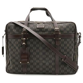 Loewe Repeat Anagram Boston Bag Black Dark brown