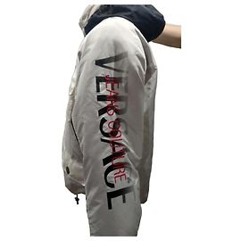 Versace Jeans Couture 2-in-1 Transformable Jacket Black White