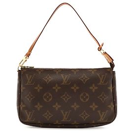 Sac à main Louis Vuitton Monogram Pochette Accessoires Marron
