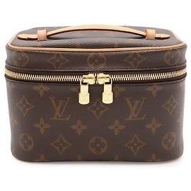 Louis Vuitton Monogram Nice Mini Handtasche Pouch Braun