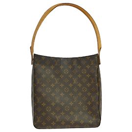 Louis Vuitton Monogram Looping Monogram Canvas GM Marrone