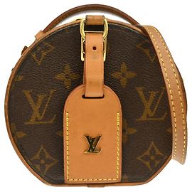 Louis Vuitton Boîte Chapeau Canvas Micro Castaño