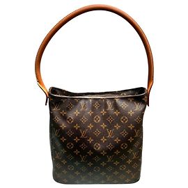 Sac à l'épaule Louis Vuitton Looping GM Marron