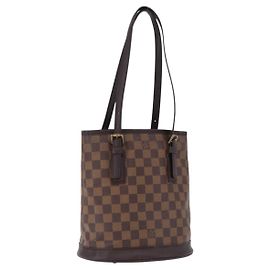 LOUIS VUITTON Borsa a tracolla Damier Ebene Marais N42240 LV Auth hk3963 Damier ebene