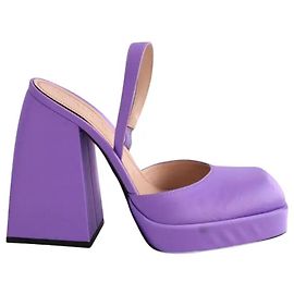 Nodaleto Purple Cloth Heels Size 38 Purple