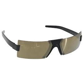 Gafas de sol CHANEL plástico Negro CC Auth bs36572 Negro