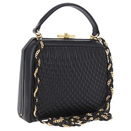Sac à main BALLY en cuir 2way Noir Doré Auth BA14687A Noir Autre