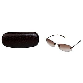Céline Vintage Celine Metal Sunglasses Brown Gradient Gold-Tone Golden