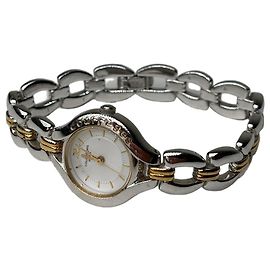 Reloj de pulsera Vintage Courreges de acero inoxidable Plata Oro Plata