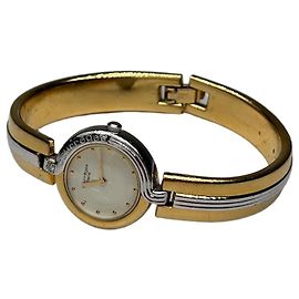 Relógio de pulso vintage Courreges Ouro Prata Dourado