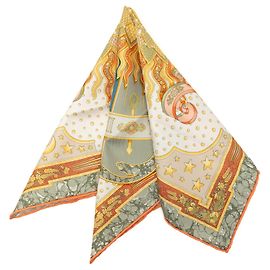 Sciarpa in seta Multi Hermès Carpe Diem 90 Multicolore