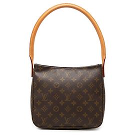 Borsa a tracolla Louis Vuitton Monogram Looping MM marrone Marrone
