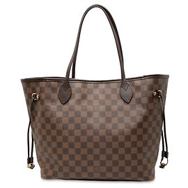 Sac cabas Neverfull MM en toile Damier Ebene marron Louis Vuitton Marron