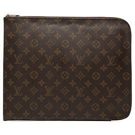 Pochette Documents Portfolio 30 Monogram Louis Vuitton marrone Clutch Bag Marrone