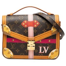 Borsa Satchel Louis Vuitton Monogram Summer Trunk marrone Marrone