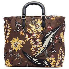 Sac à main Prada Tessuto Stampato marron Marron