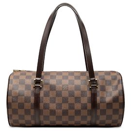 Sac à main Louis Vuitton Damier Ebene Papillon 30 marron Marron