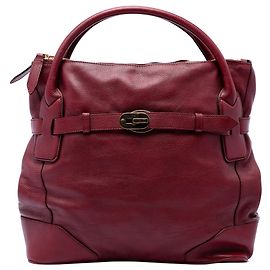 Bolsa Bartow de couro vermelha Burberry Vermelho