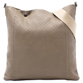 Bolso bandolera Bottega Veneta de cuero Intrecciomirage color Tan Camello