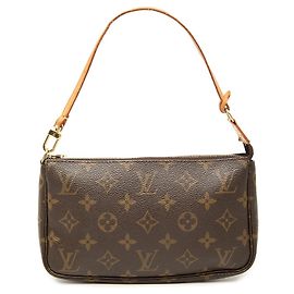 Borsa a tracolla Louis Vuitton Monogram Pochette Accessoires marrone Marrone