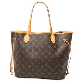 Sac cabas Louis Vuitton Monogram Neverfull MM marron Marron